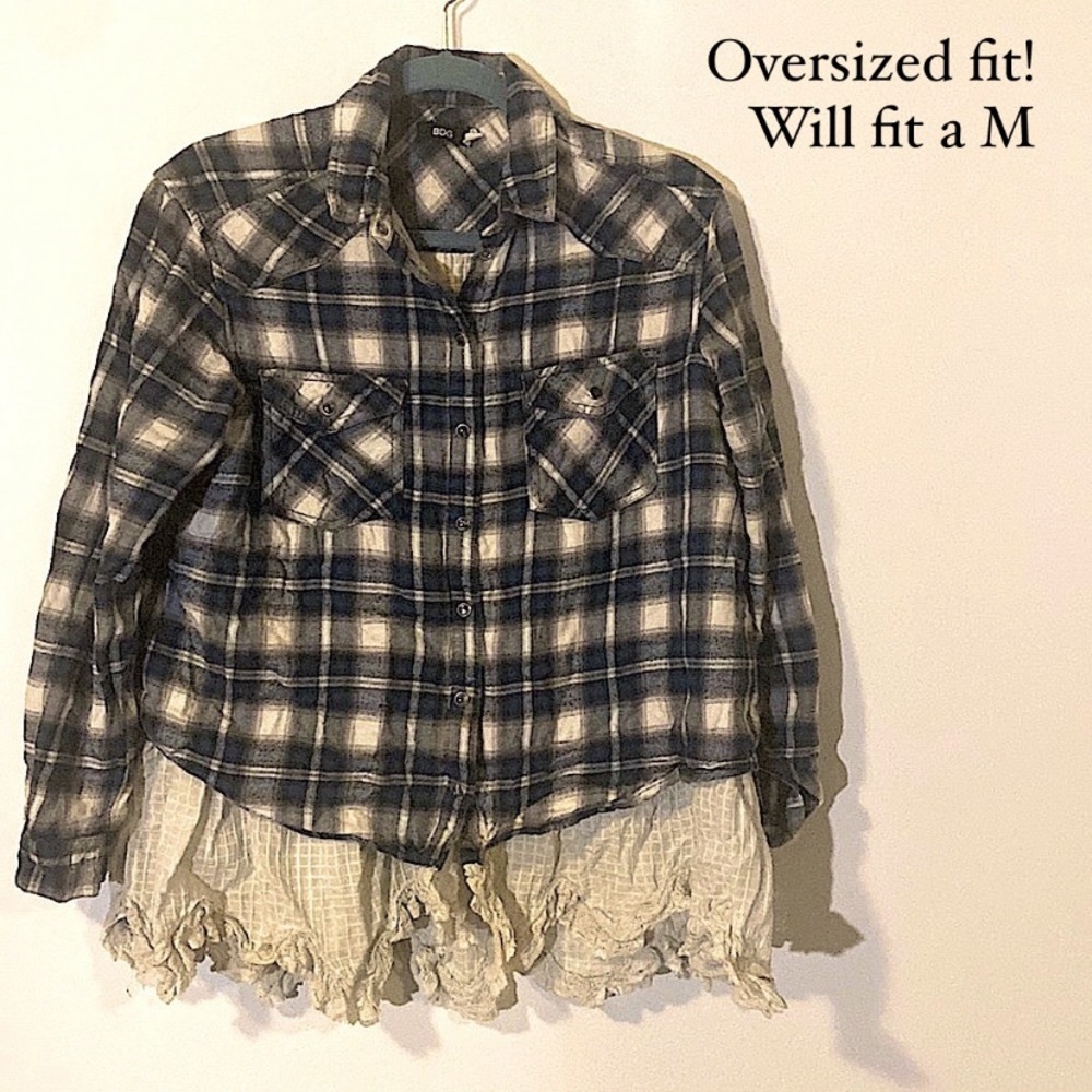 BDG Flannel with Lace Bottom